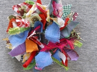 Journey into Creativity Fabric Wreath Brooch